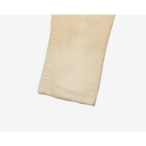 Vintage 90s Harry Rosen Mens 30x36 Unhemmed Faded Khaki Pants Made in Canada - Picture 4 of 6